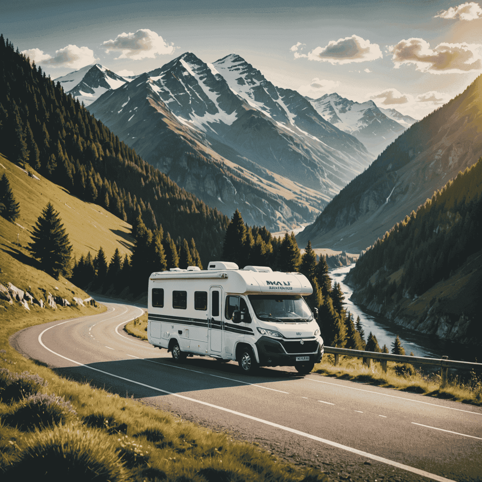 Maut-Travel logo featuring a stylized motorhome on a scenic road